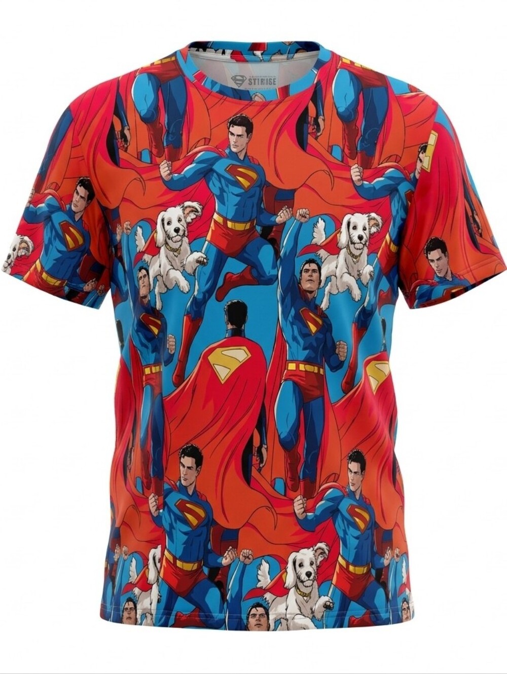 Superman Super Dog DC Warner Bros Graphic T-Shirt Mens XL 100% Cotton NWOT